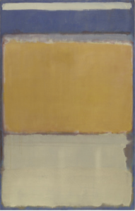 Mark Rothko, No.10, 1950, huile sur toile, 229,6 x 145,1 cm, New York, MoMA. http://www.moma.org/collection/browse_results.php?criteria=O%3AAD%3AE%3A5047%7CA%3AAR%3AE%3A1&page_number=12&template_id=1&sort_order=1 [consulté le 15 avril 2015]